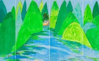 丁雄泉彩墨山水展上海 龙门雅集呈现艺术双重性 - 新火设计艺术资讯